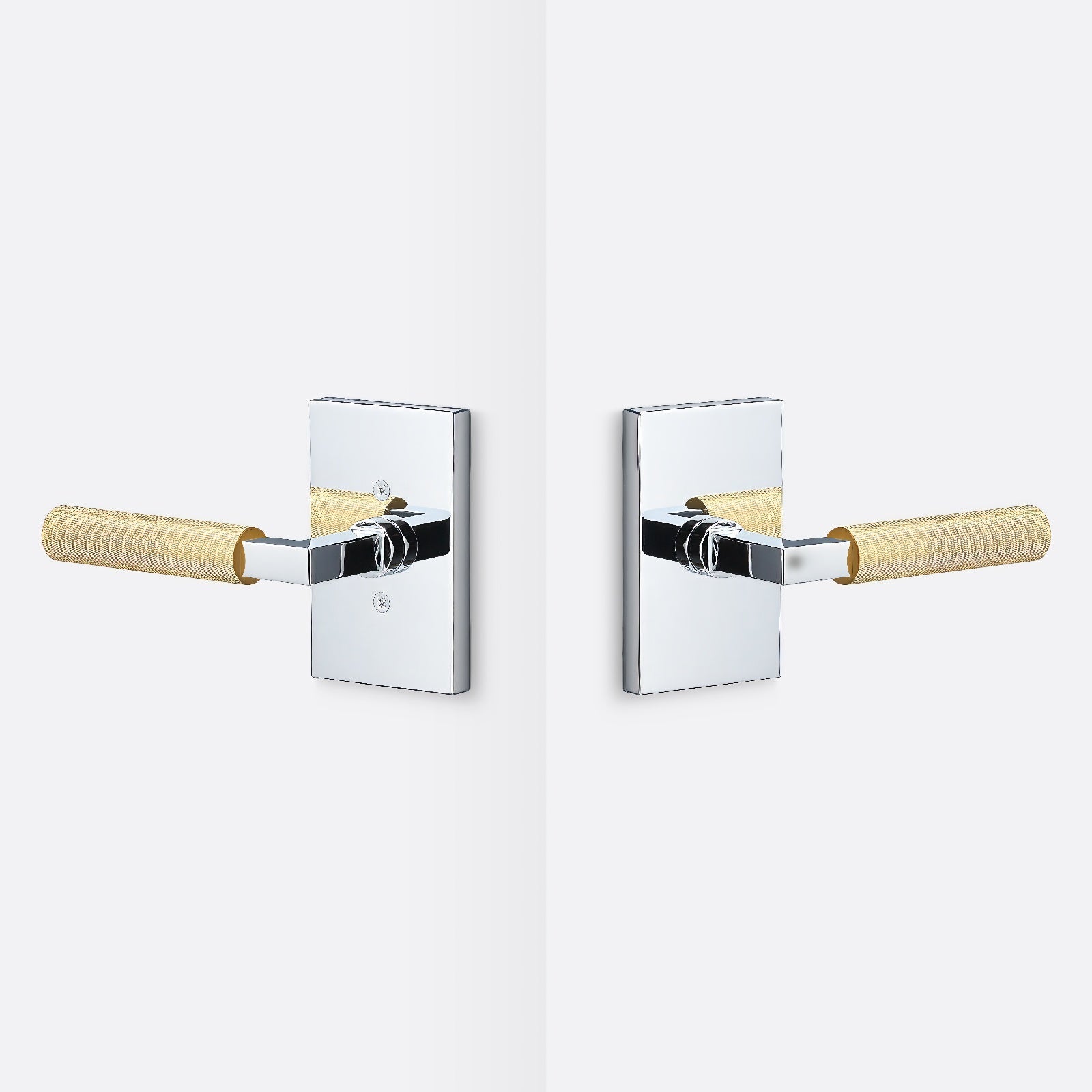 Sure-Loc LV101-GRIP-KN Knurled Grip Passage Door Lever with Levanto Rosette