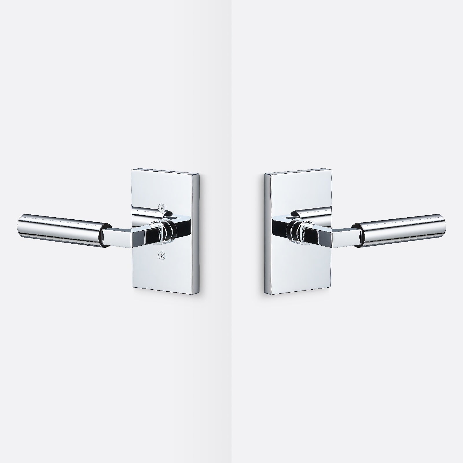 Sure-Loc LV101-GRIP-SM Smooth Grip Passage Door Lever with Levanto Rosette