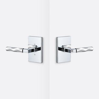 Sure-Loc LV101-GRIP-VT Vertex Grip Passage Door Lever with Levanto Rosette.