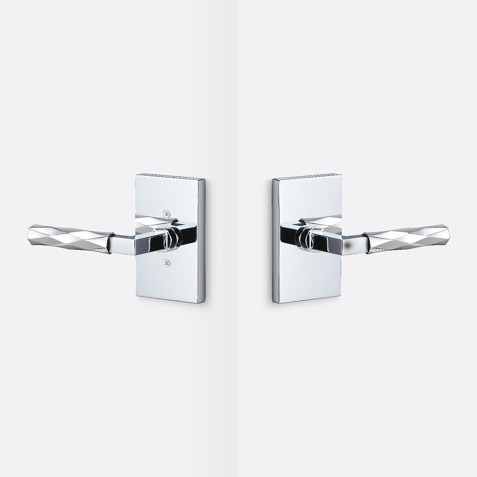 Sure-Loc LV101-GRIP-VT Vertex Grip Passage Door Lever with Levanto Rosette