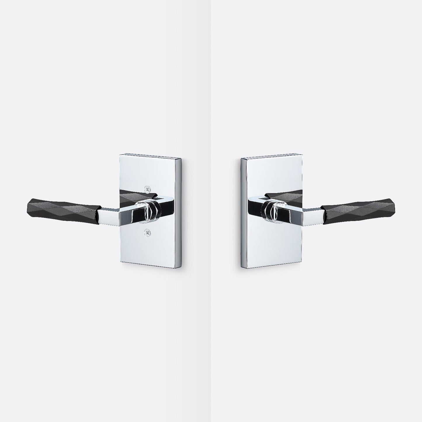 Sure-Loc LV101-GRIP-VT Vertex Grip Passage Door Lever with Levanto Rosette.