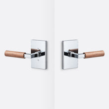 Sure-Loc LV101-GRIP-WN Walnut Grip Passage Door Lever with Levanto Rosette