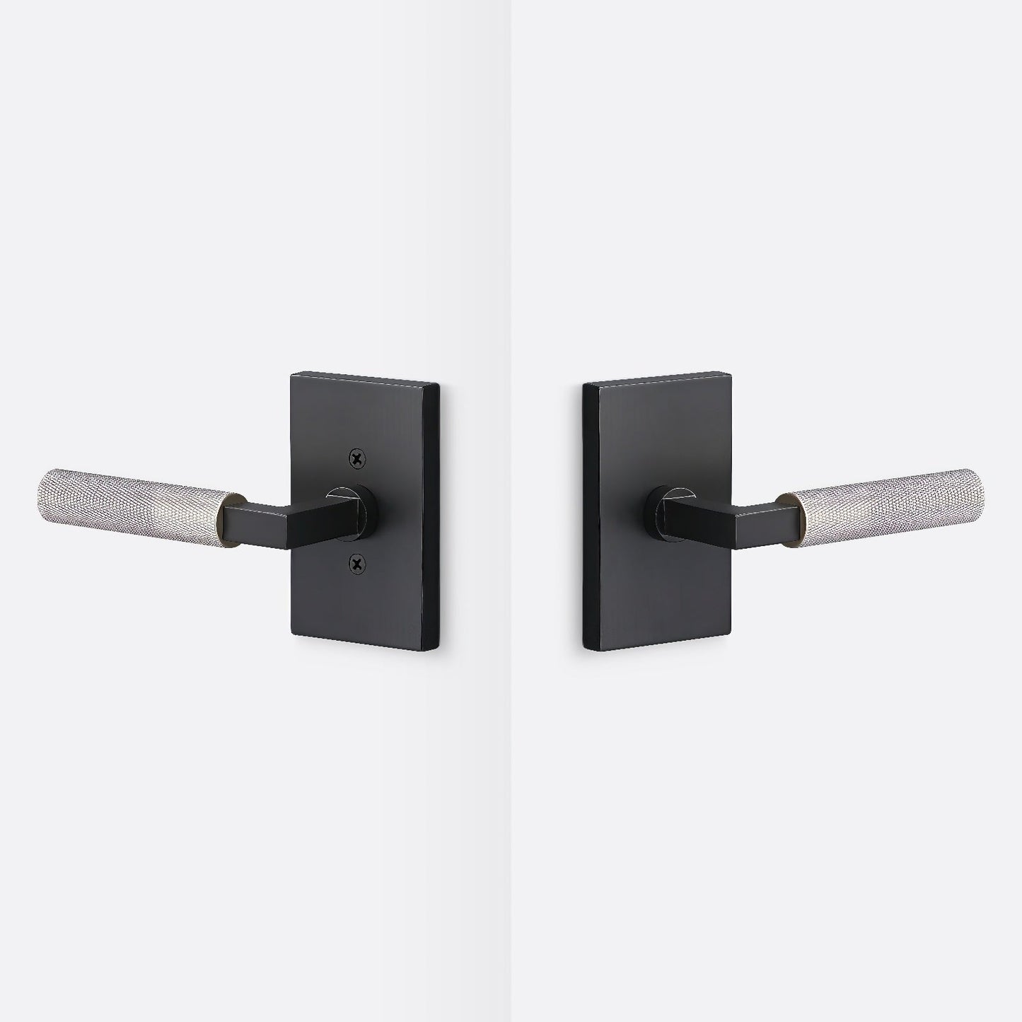 Sure-Loc LV101-GRIP-KN Knurled Grip Passage Door Lever with Levanto Rosette.