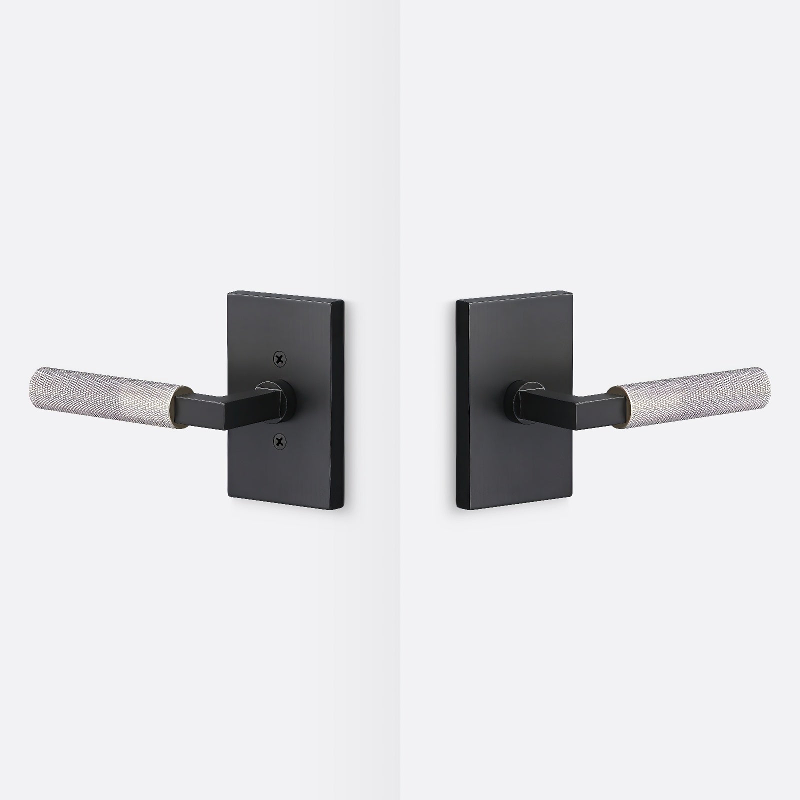 Sure-Loc LV101-GRIP-KN Knurled Grip Passage Door Lever with Levanto Rosette