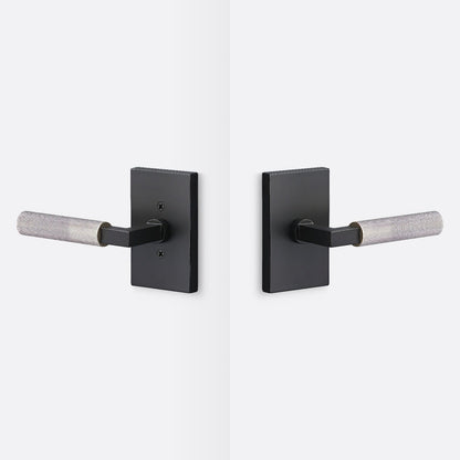 Sure-Loc LV101-GRIP-KN Knurled Grip Passage Door Lever with Levanto Rosette