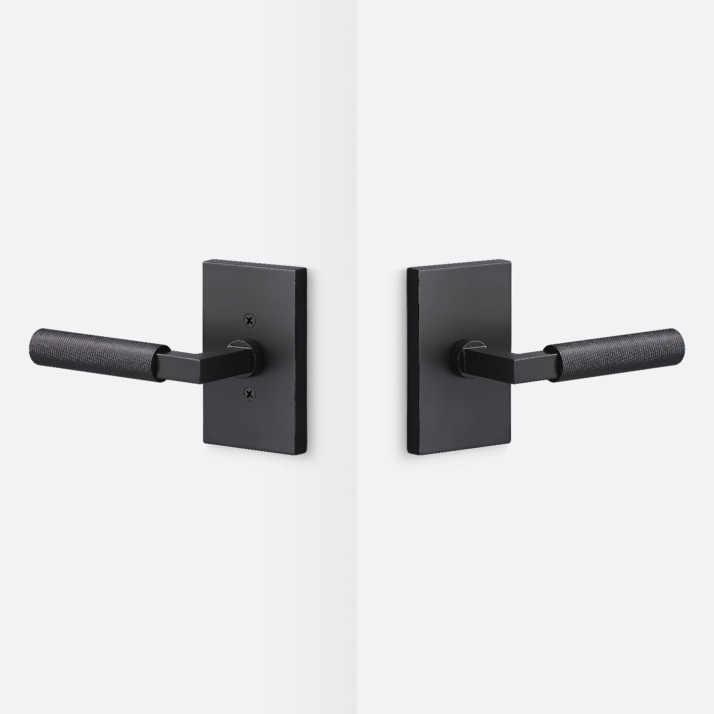 Sure-Loc LV101-GRIP-KN Knurled Grip Passage Door Lever with Levanto Rosette.