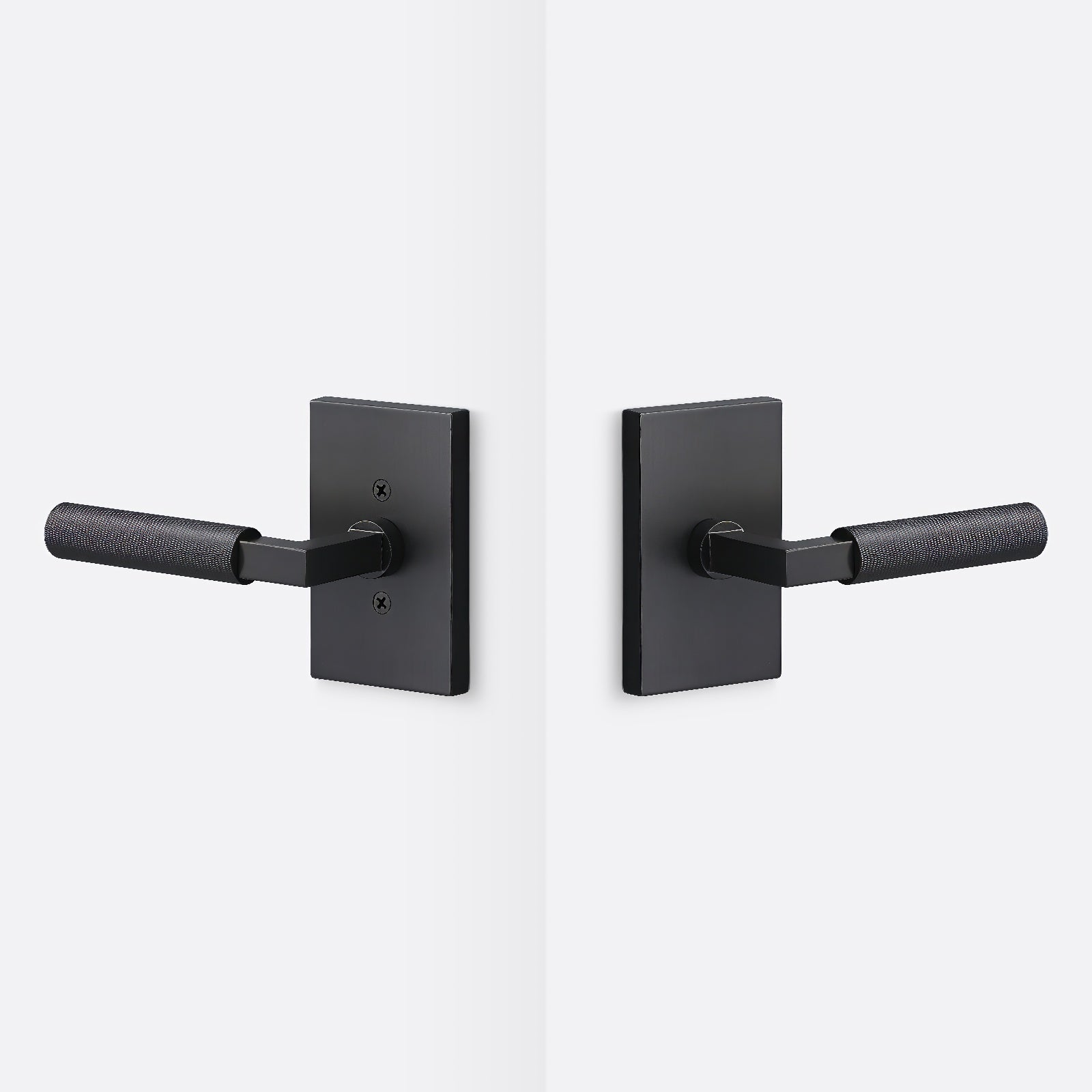 Sure-Loc LV101-GRIP-KN Knurled Grip Passage Door Lever with Levanto Rosette