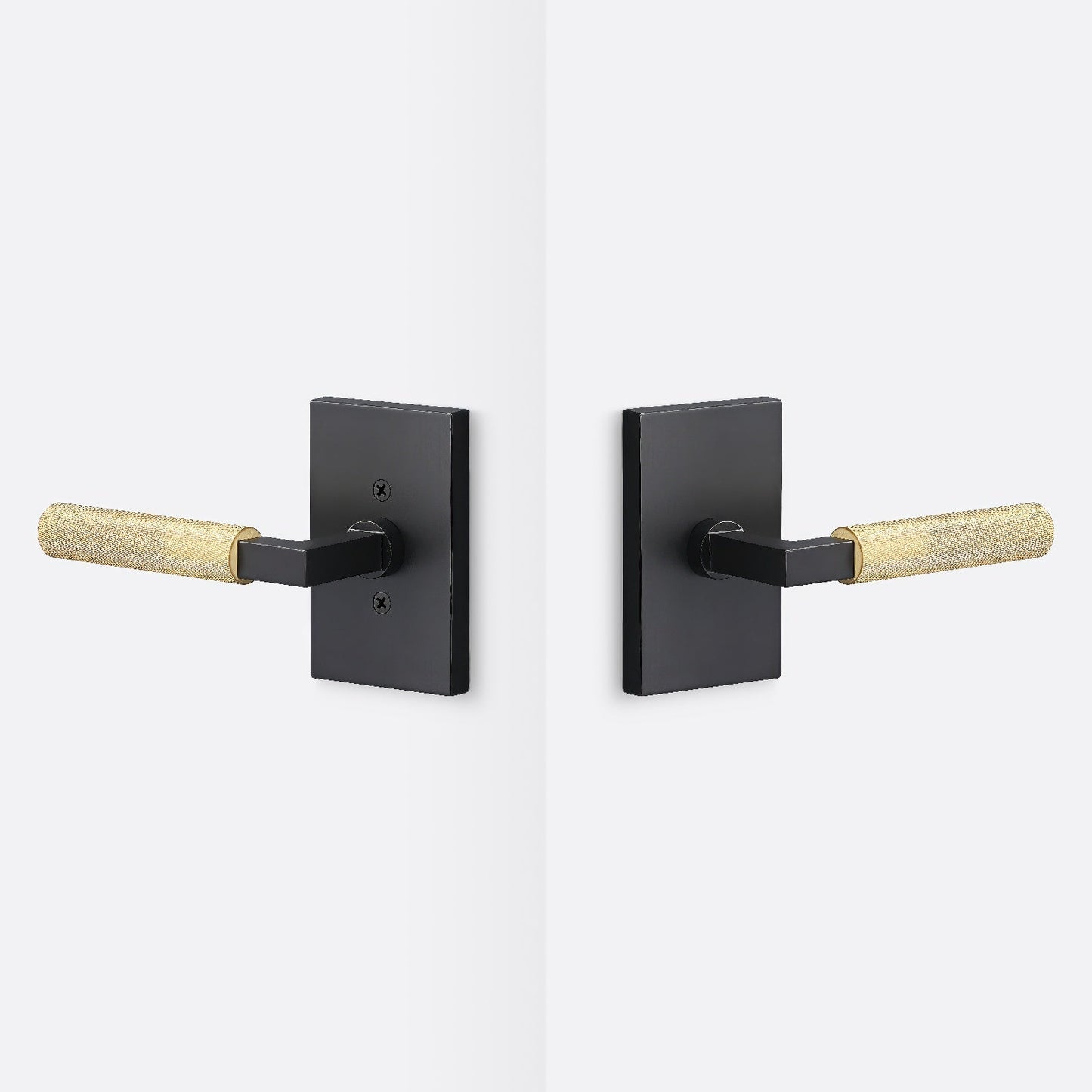 Sure-Loc LV101-GRIP-KN Knurled Grip Passage Door Lever with Levanto Rosette