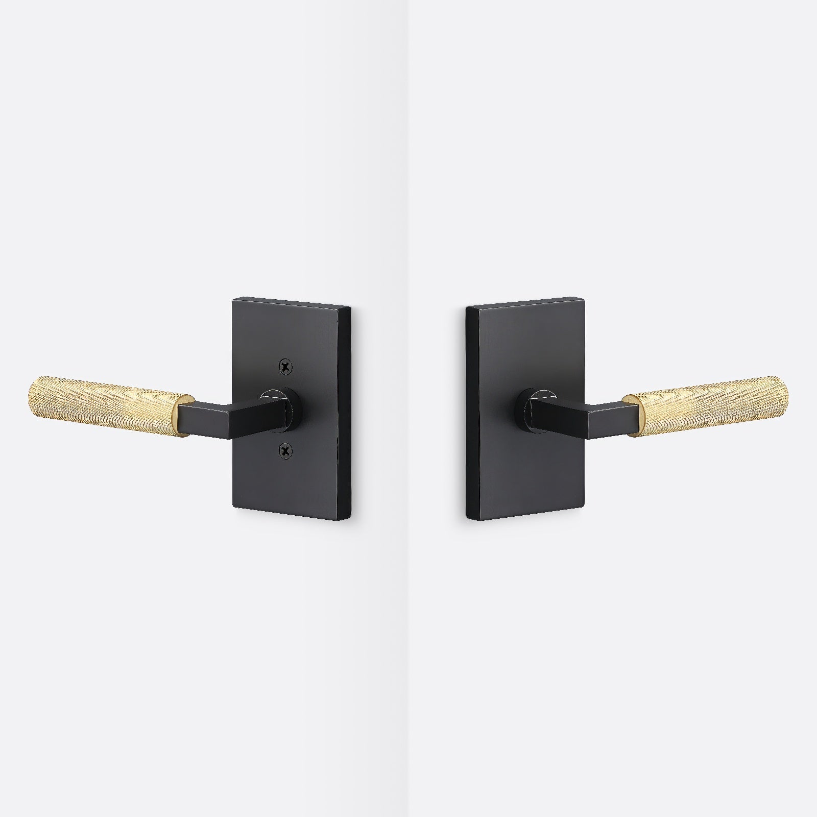 Sure-Loc LV101-GRIP-KN Knurled Grip Passage Door Lever with Levanto Rosette