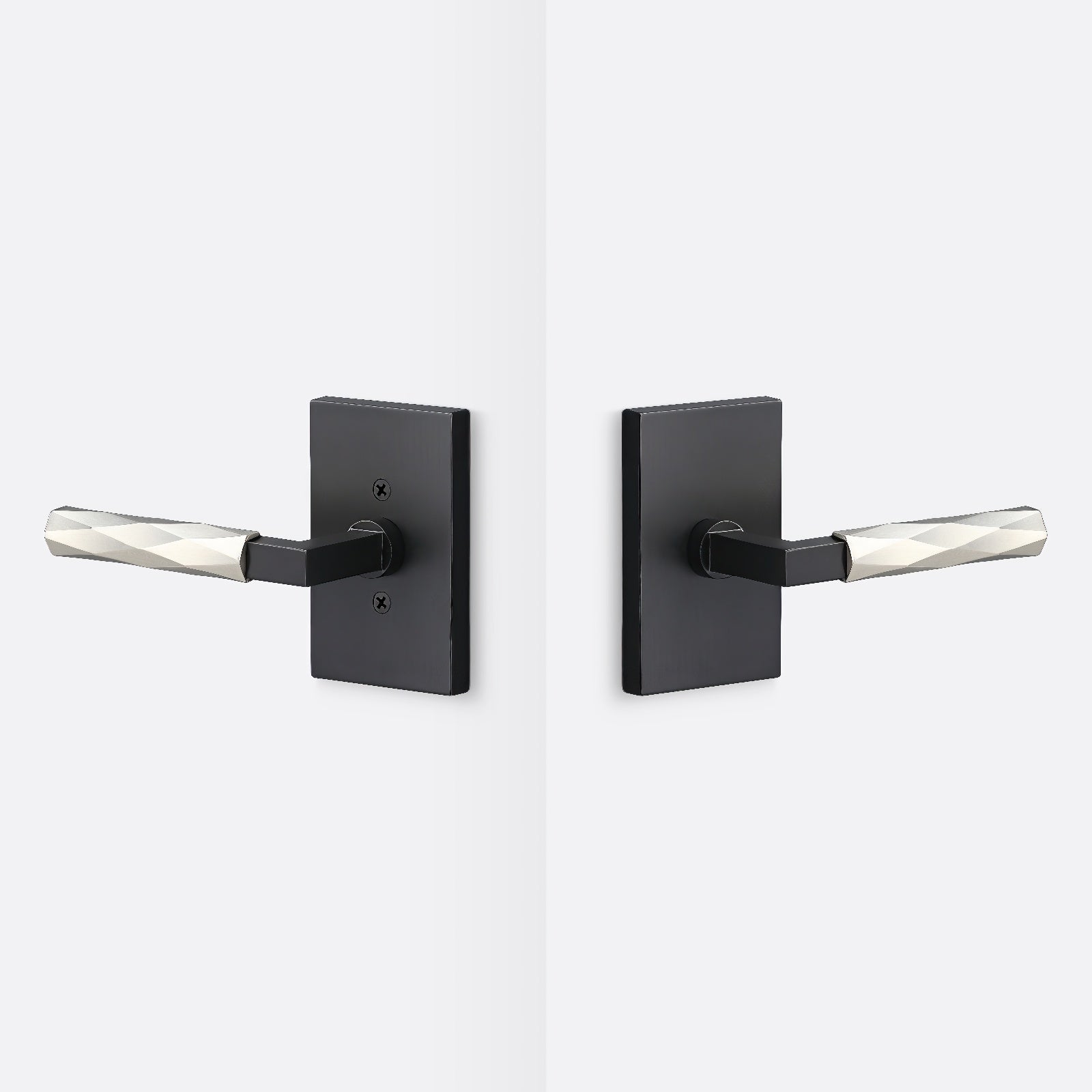 Sure-Loc LV101-GRIP-VT Vertex Grip Passage Door Lever with Levanto Rosette