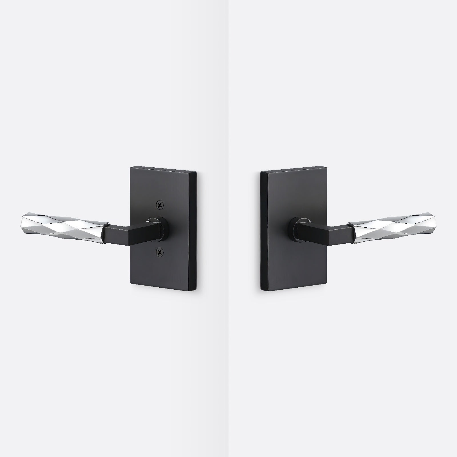 Sure-Loc LV101-GRIP-VT Vertex Grip Passage Door Lever with Levanto Rosette