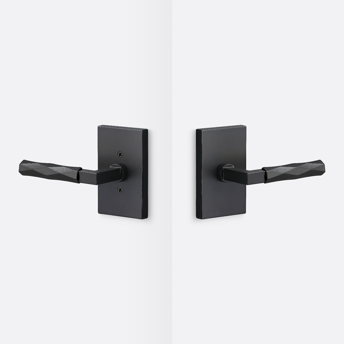 Sure-Loc LV101-GRIP-VT Vertex Grip Passage Door Lever with Levanto Rosette.