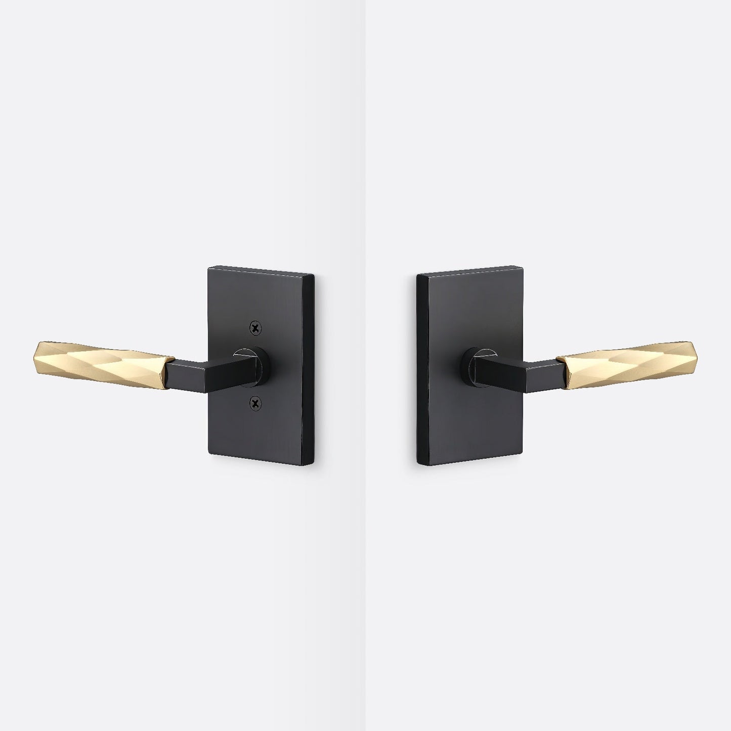 Sure-Loc LV101-GRIP-VT Vertex Grip Passage Door Lever with Levanto Rosette