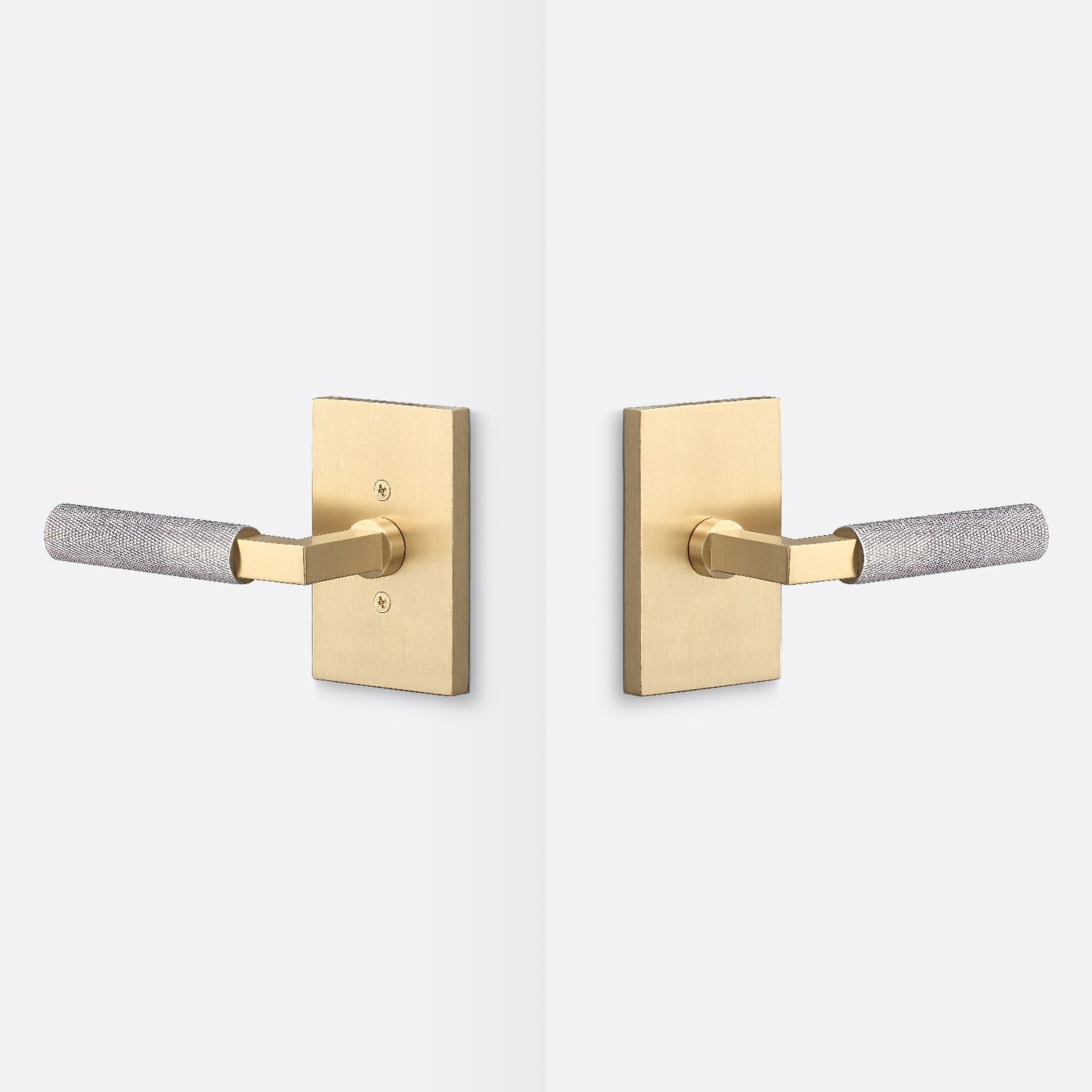 Sure-Loc LV101-GRIP-KN Knurled Grip Passage Door Lever with Levanto Rosette.