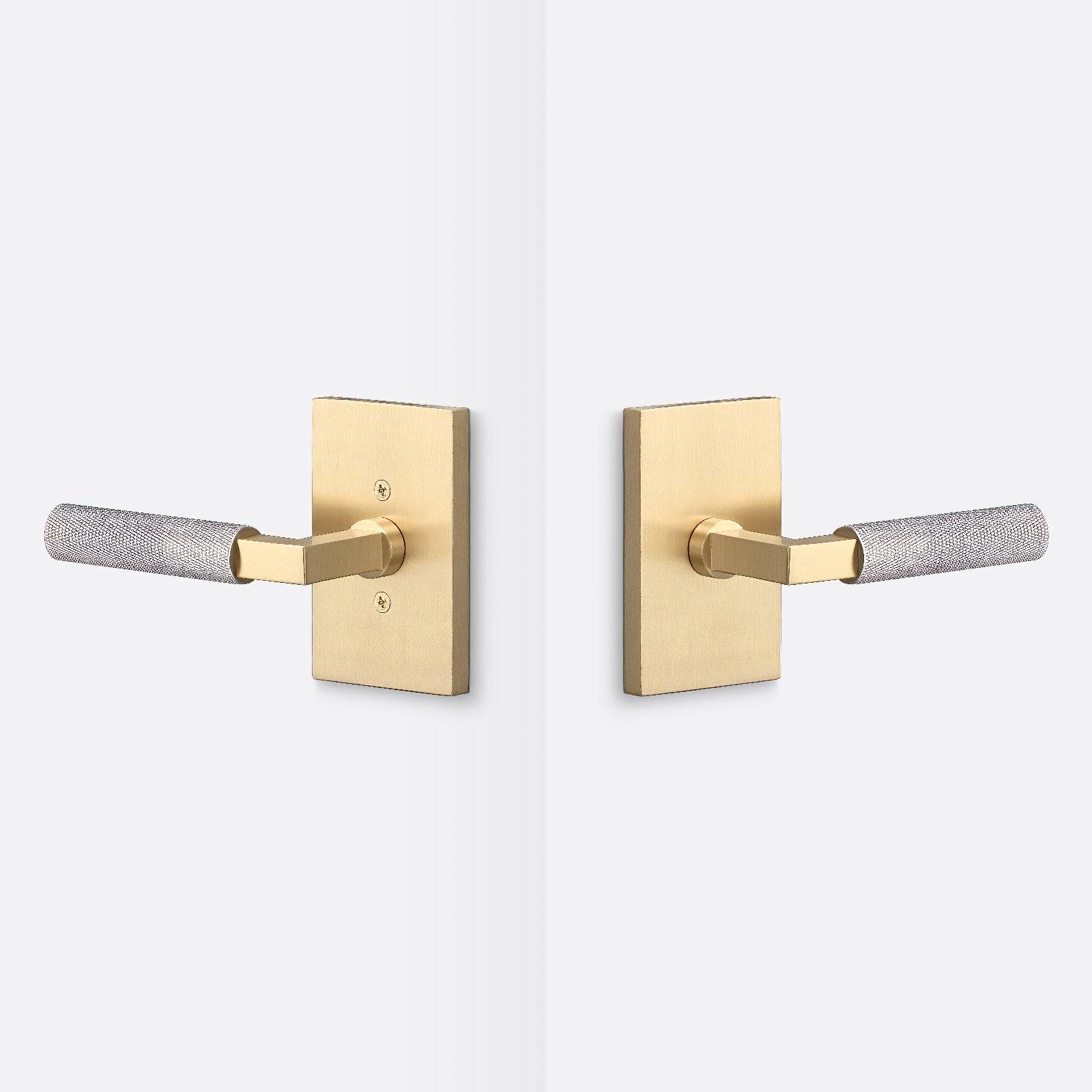 Sure-Loc LV101-GRIP-KN Knurled Grip Passage Door Lever with Levanto Rosette.