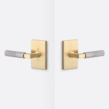 Sure-Loc LV101-GRIP-KN Knurled Grip Passage Door Lever with Levanto Rosette.