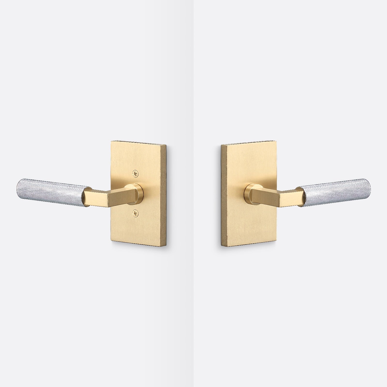 Sure-Loc LV101-GRIP-KN Knurled Grip Passage Door Lever with Levanto Rosette.
