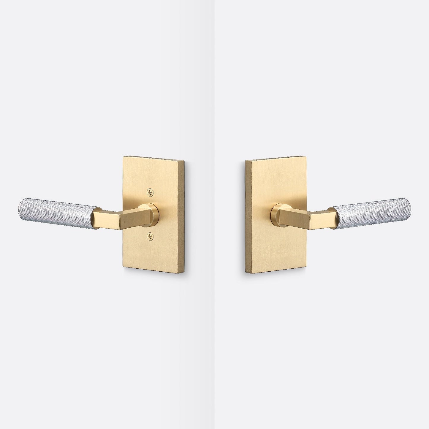 Sure-Loc LV101-GRIP-KN Knurled Grip Passage Door Lever with Levanto Rosette