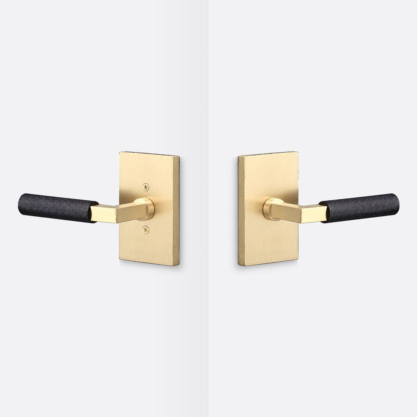 Sure-Loc LV101-GRIP-KN Knurled Grip Passage Door Lever with Levanto Rosette.