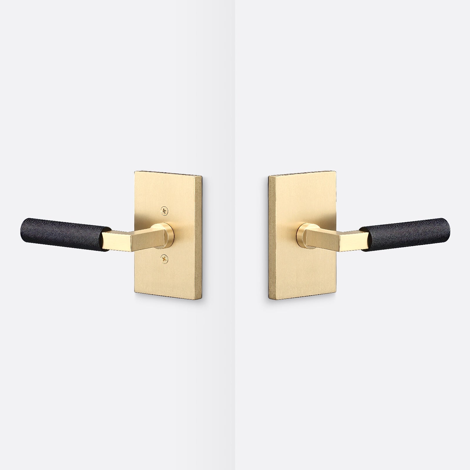 Sure-Loc LV101-GRIP-KN Knurled Grip Passage Door Lever with Levanto Rosette.