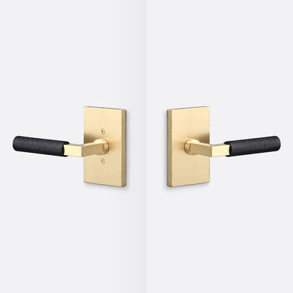 Sure-Loc LV101-GRIP-KN Knurled Grip Passage Door Lever with Levanto Rosette.