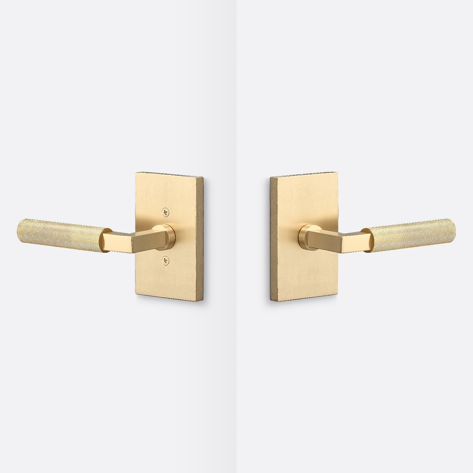Sure-Loc LV101-GRIP-KN Knurled Grip Passage Door Lever with Levanto Rosette.