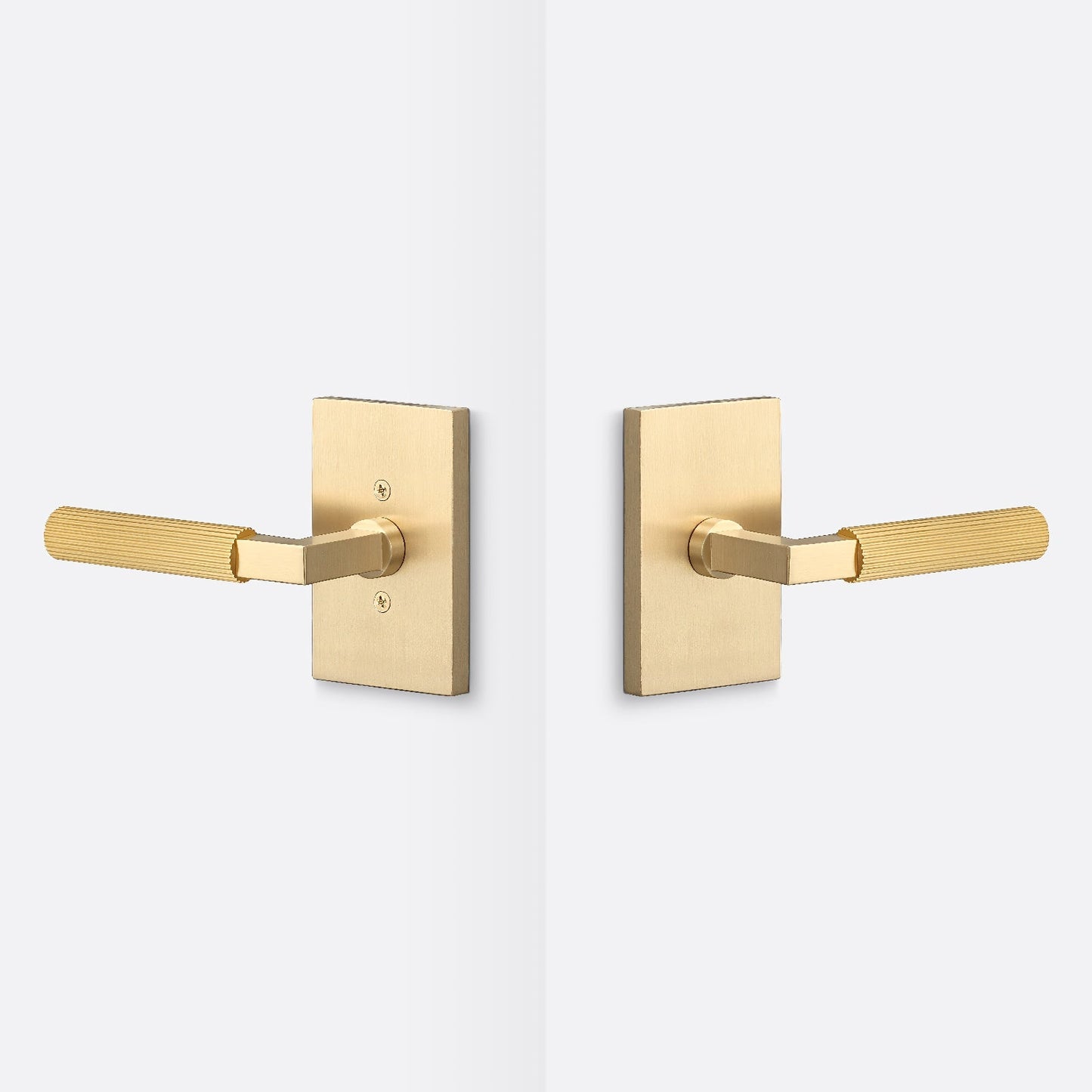 Sure-Loc LV101-GRIP-SKN Straight Knurled Grip Passage Door Lever with Levanto Rosette