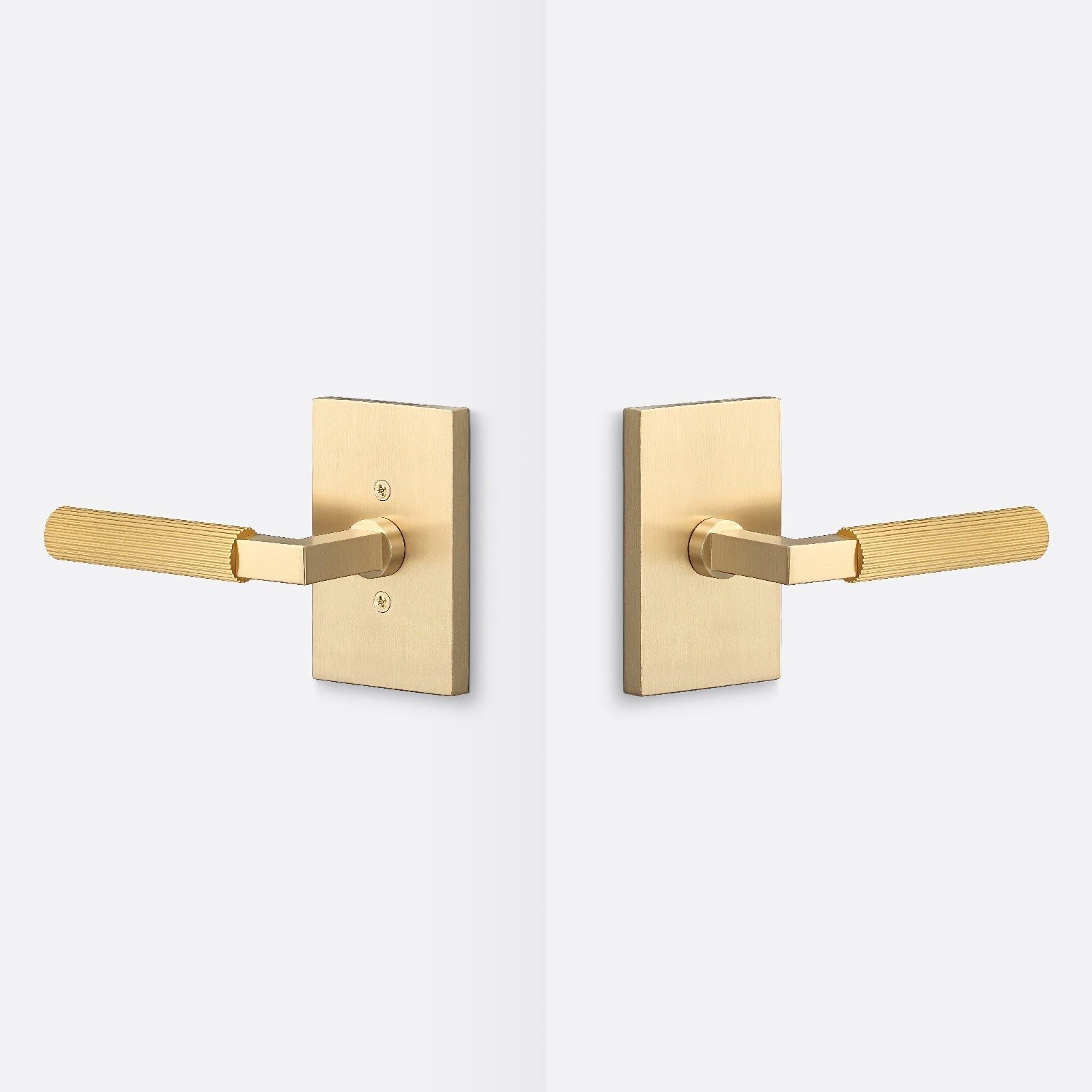 Sure-Loc LV101-GRIP-SKN Straight Knurled Grip Passage Door Lever with Levanto Rosette