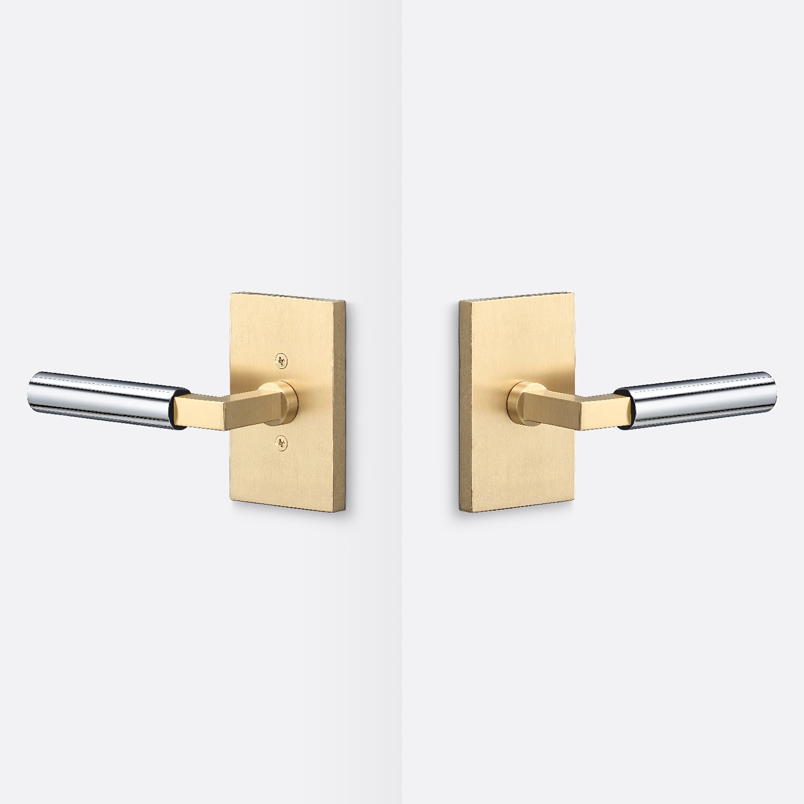 Sure-Loc LV101-GRIP-SM Smooth Grip Passage Door Lever with Levanto Rosette