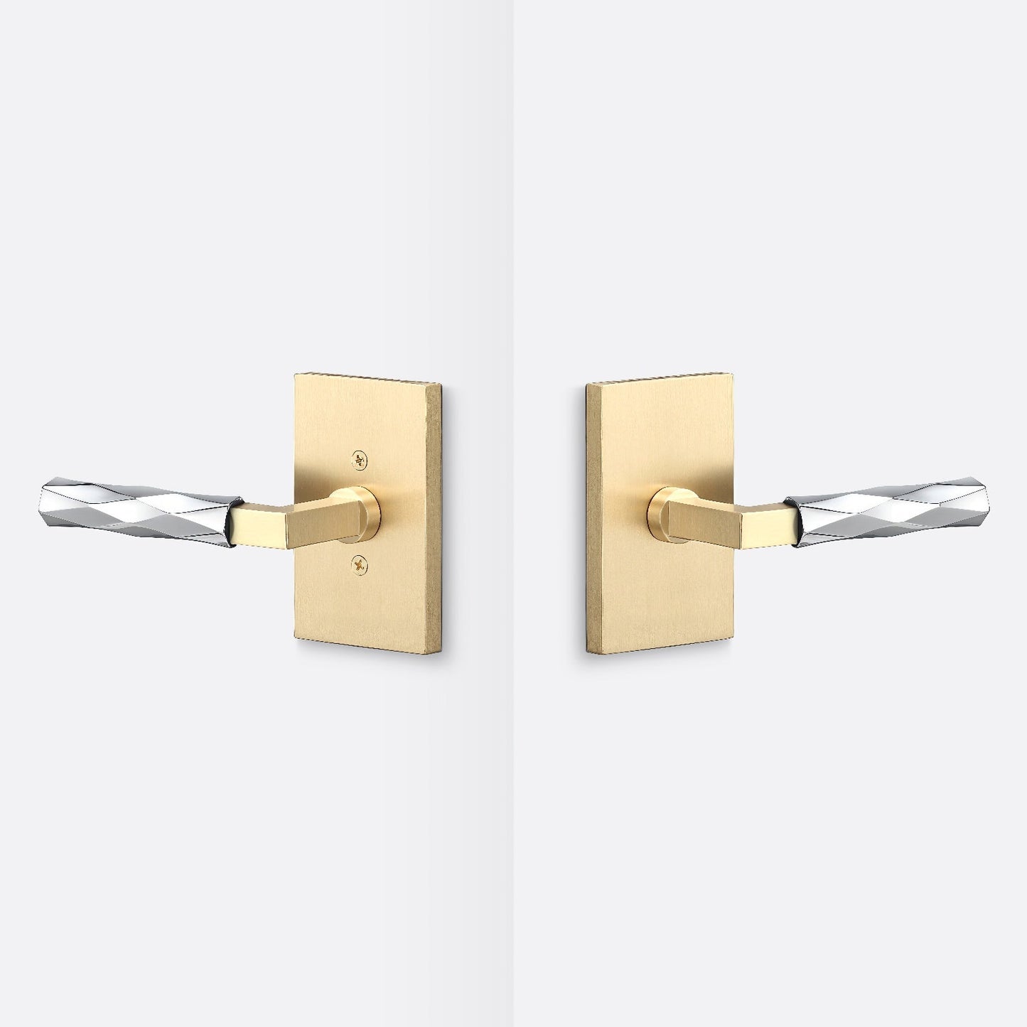 Sure-Loc LV101-GRIP-VT Vertex Grip Passage Door Lever with Levanto Rosette