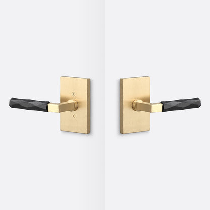 Sure-Loc LV101-GRIP-VT Vertex Grip Passage Door Lever with Levanto Rosette.