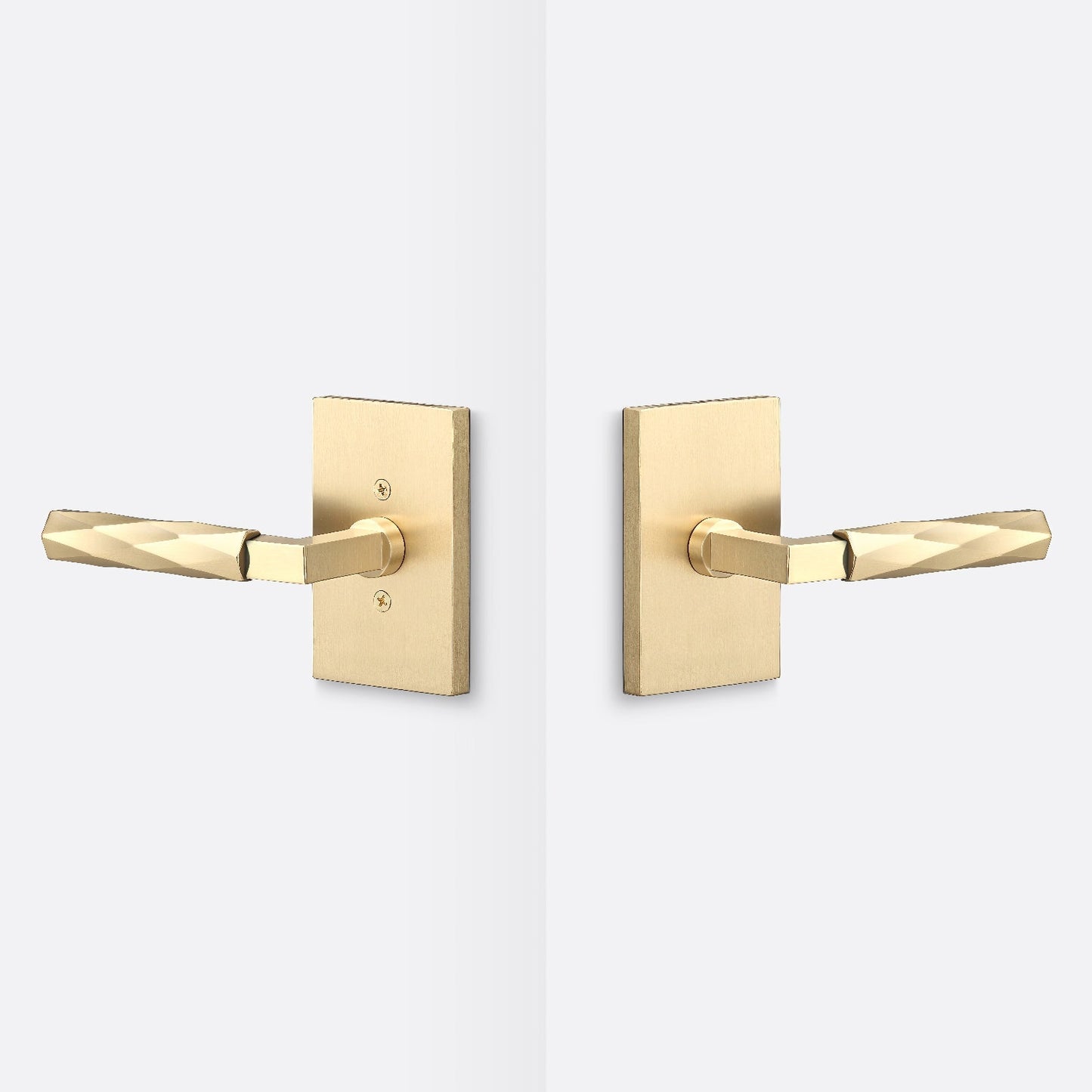 Sure-Loc LV101-GRIP-VT Vertex Grip Passage Door Lever with Levanto Rosette.