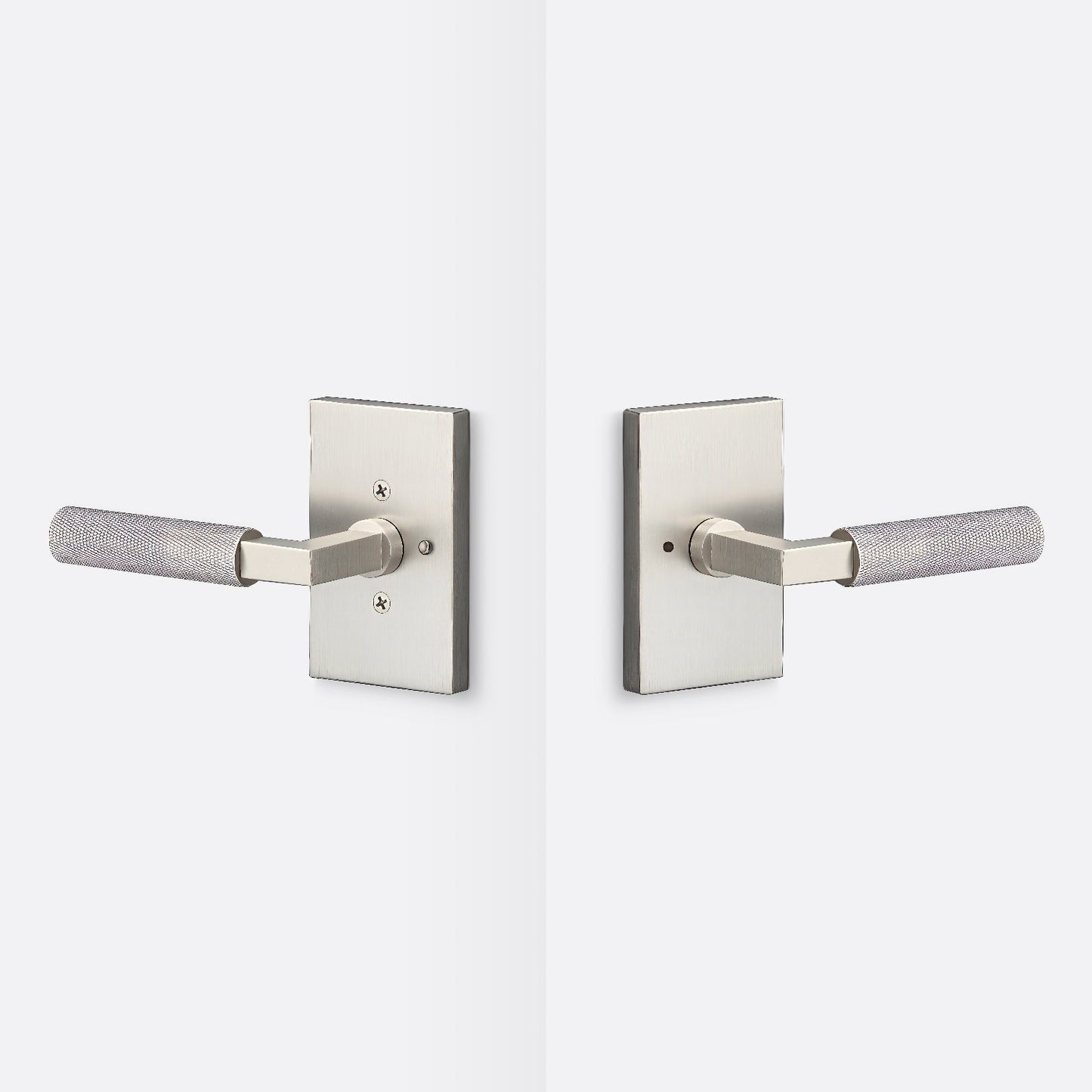 Sure-Loc LV102-GRIP-KN Knurled Grip Privacy Door Lever with Levanto Rosette