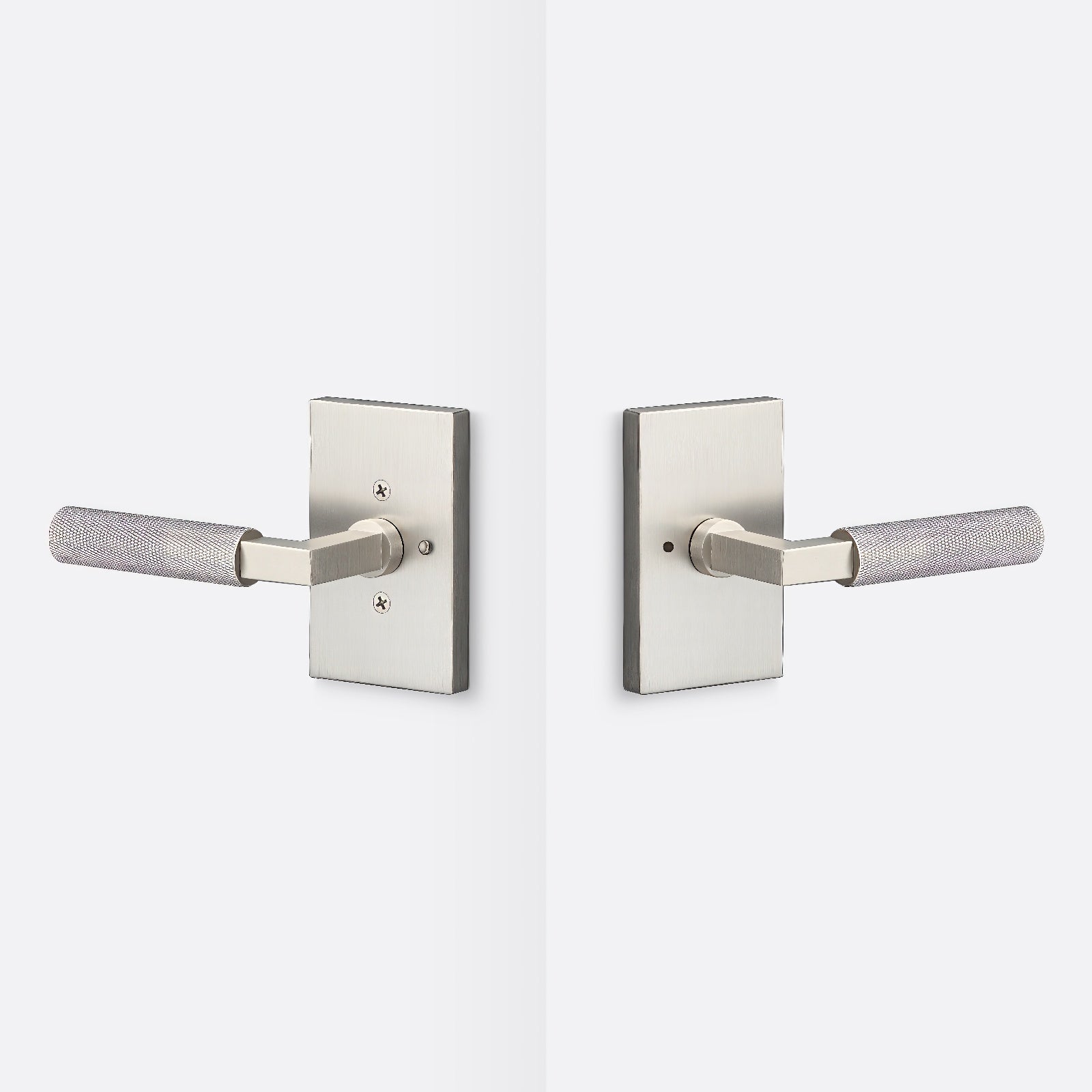 Sure-Loc LV102-GRIP-KN Knurled Grip Privacy Door Lever with Levanto Rosette