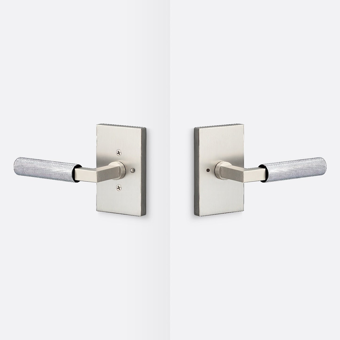 Sure-Loc LV102-GRIP-KN Knurled Grip Privacy Door Lever with Levanto Rosette.