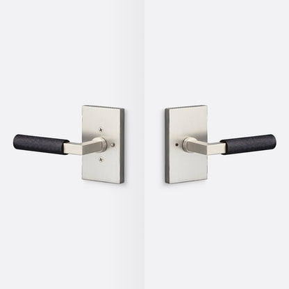 Sure-Loc LV102-GRIP-KN Knurled Grip Privacy Door Lever with Levanto Rosette.