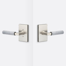 Sure-Loc LV102-GRIP-SKN Straight Knurled Grip Privacy Door Lever with Levanto Rosette