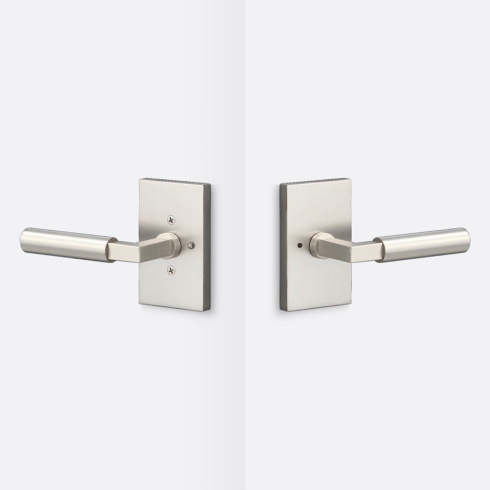 Sure-Loc LV102-GRIP-SM Smooth Grip Privacy Door Lever with Levanto Rosette.