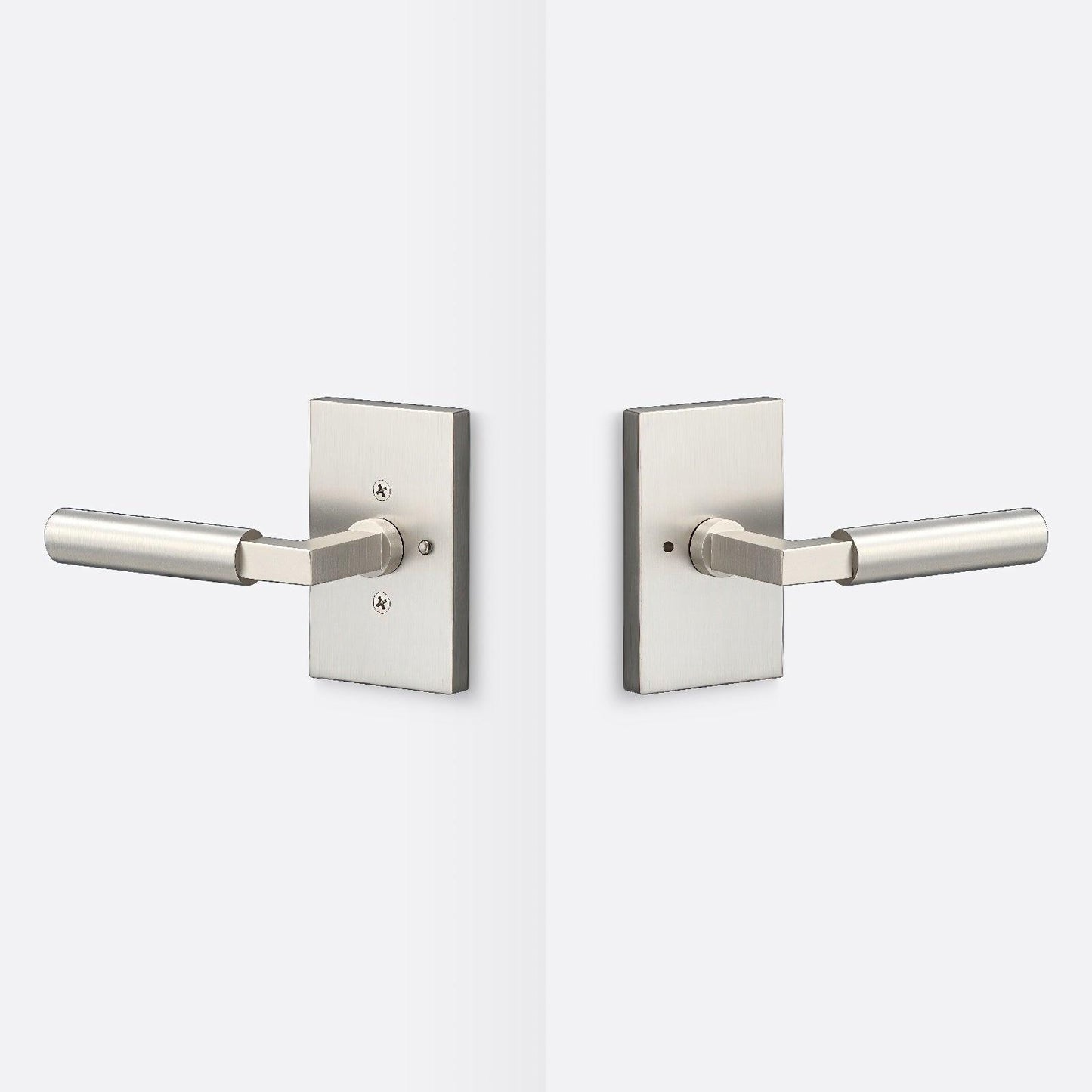 Sure-Loc LV102-GRIP-SM Smooth Grip Privacy Door Lever with Levanto Rosette