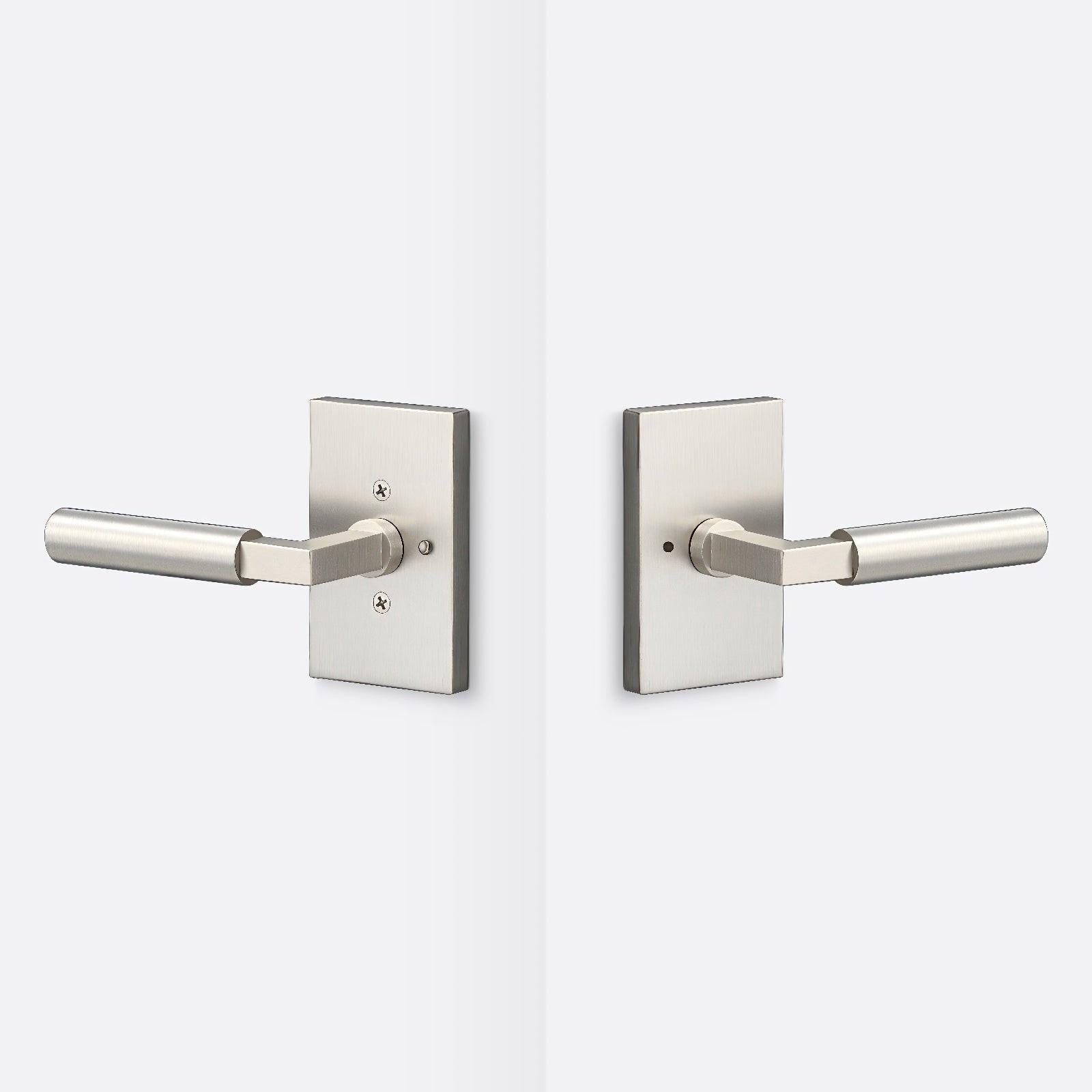 Sure-Loc LV102-GRIP-SM Smooth Grip Privacy Door Lever with Levanto Rosette