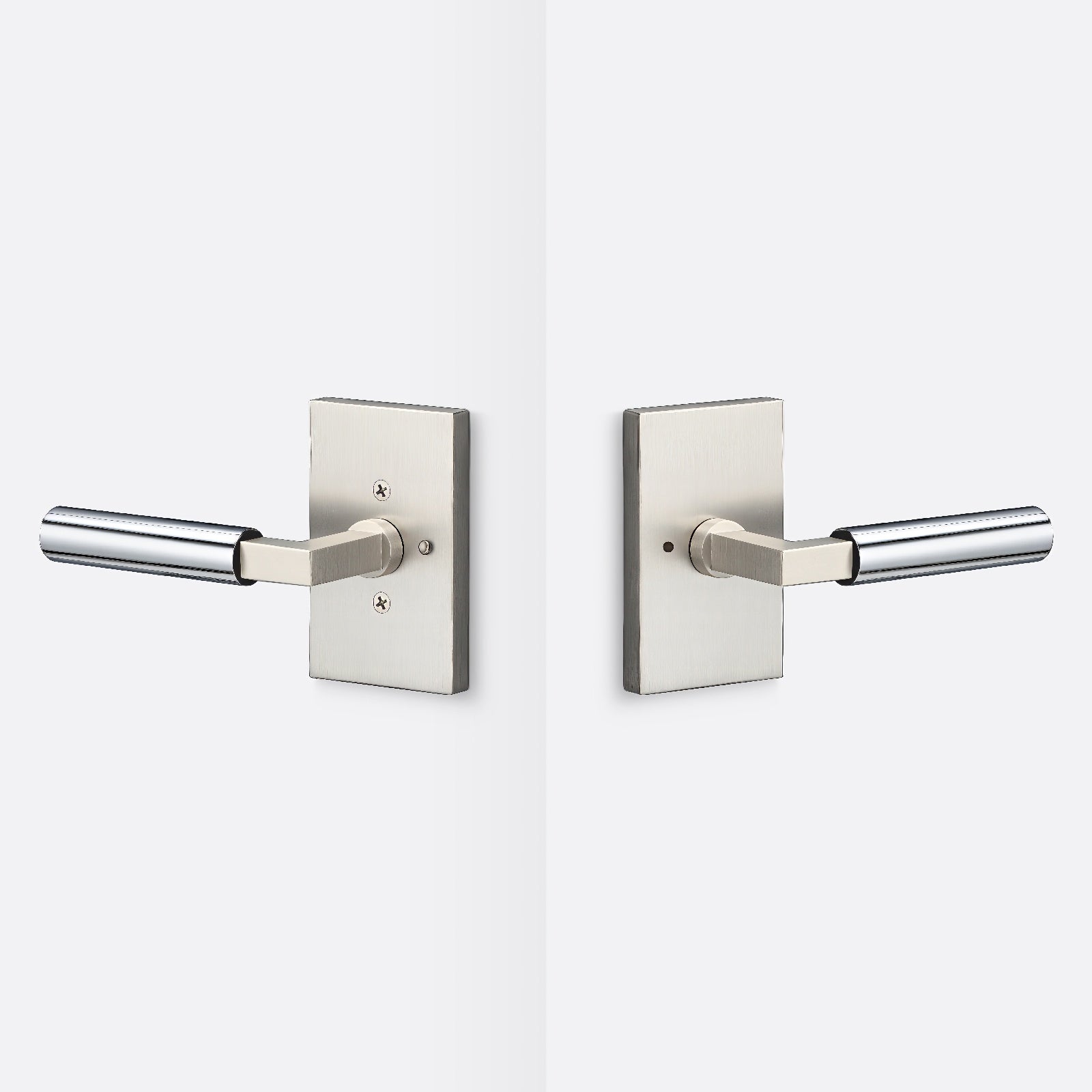 Sure-Loc LV102-GRIP-SM Smooth Grip Privacy Door Lever with Levanto Rosette.