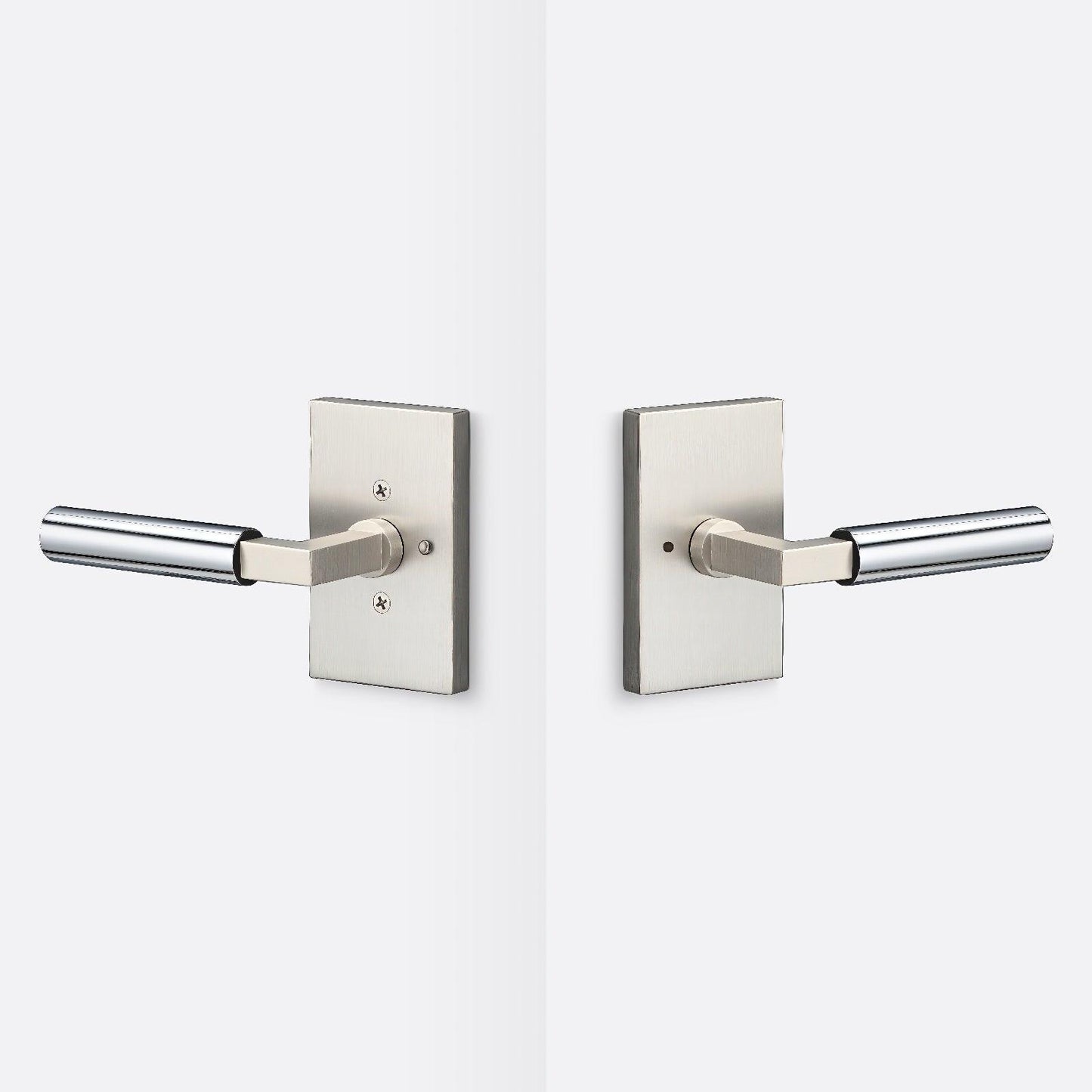 Sure-Loc LV102-GRIP-SM Smooth Grip Privacy Door Lever with Levanto Rosette