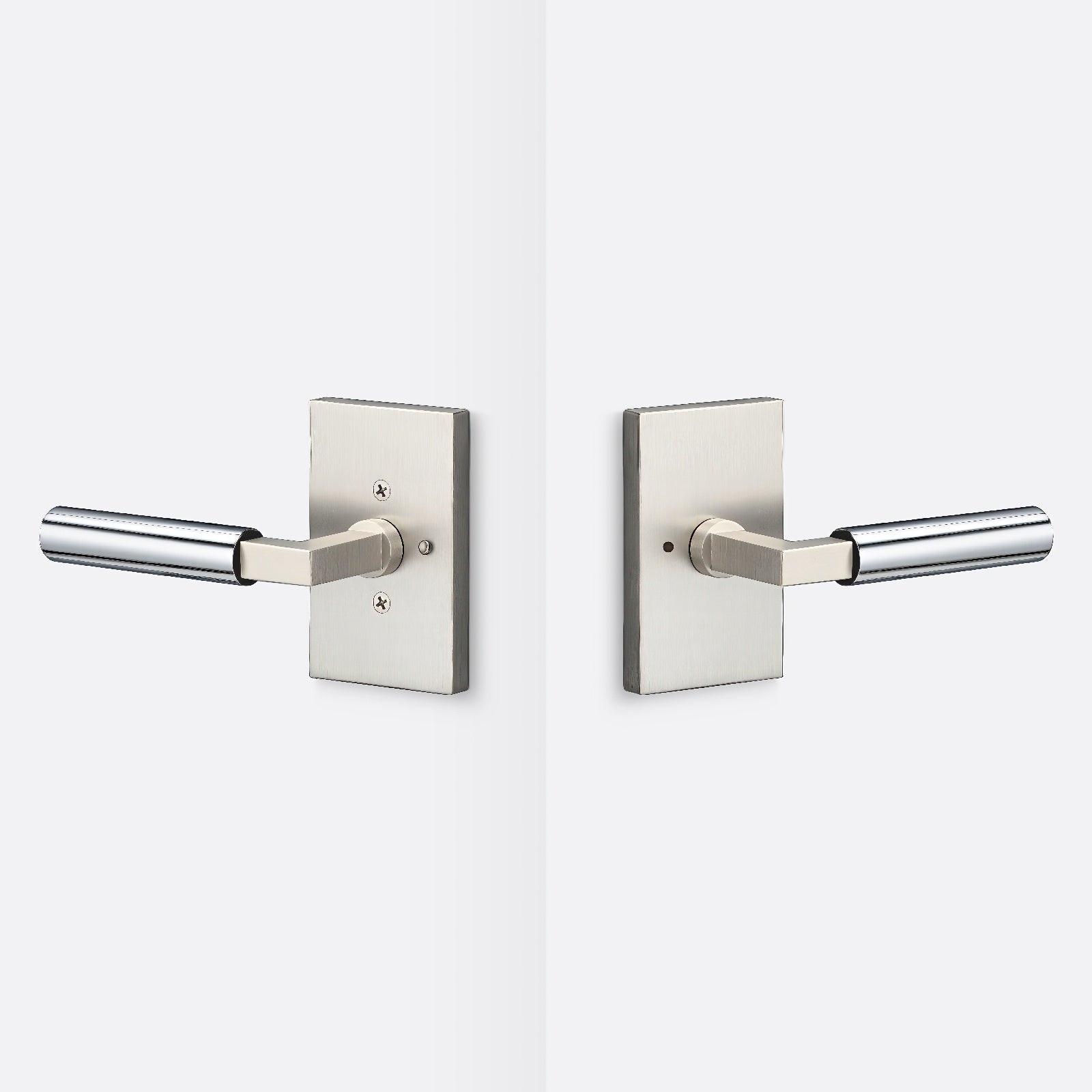 Sure-Loc LV102-GRIP-SM Smooth Grip Privacy Door Lever with Levanto Rosette