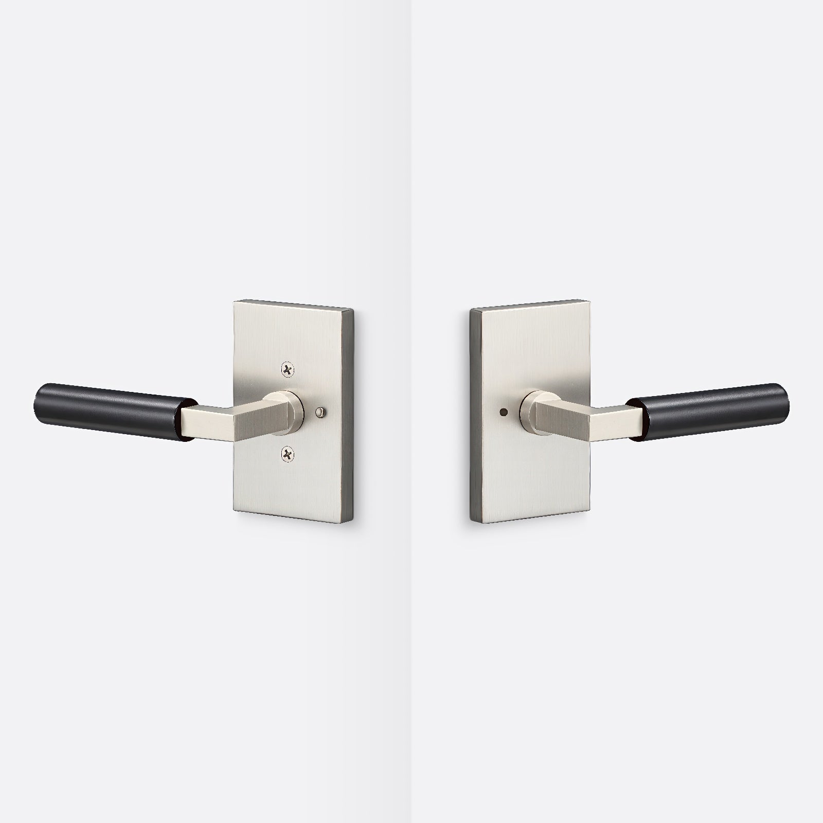 Sure-Loc LV102-GRIP-SM Smooth Grip Privacy Door Lever with Levanto Rosette.