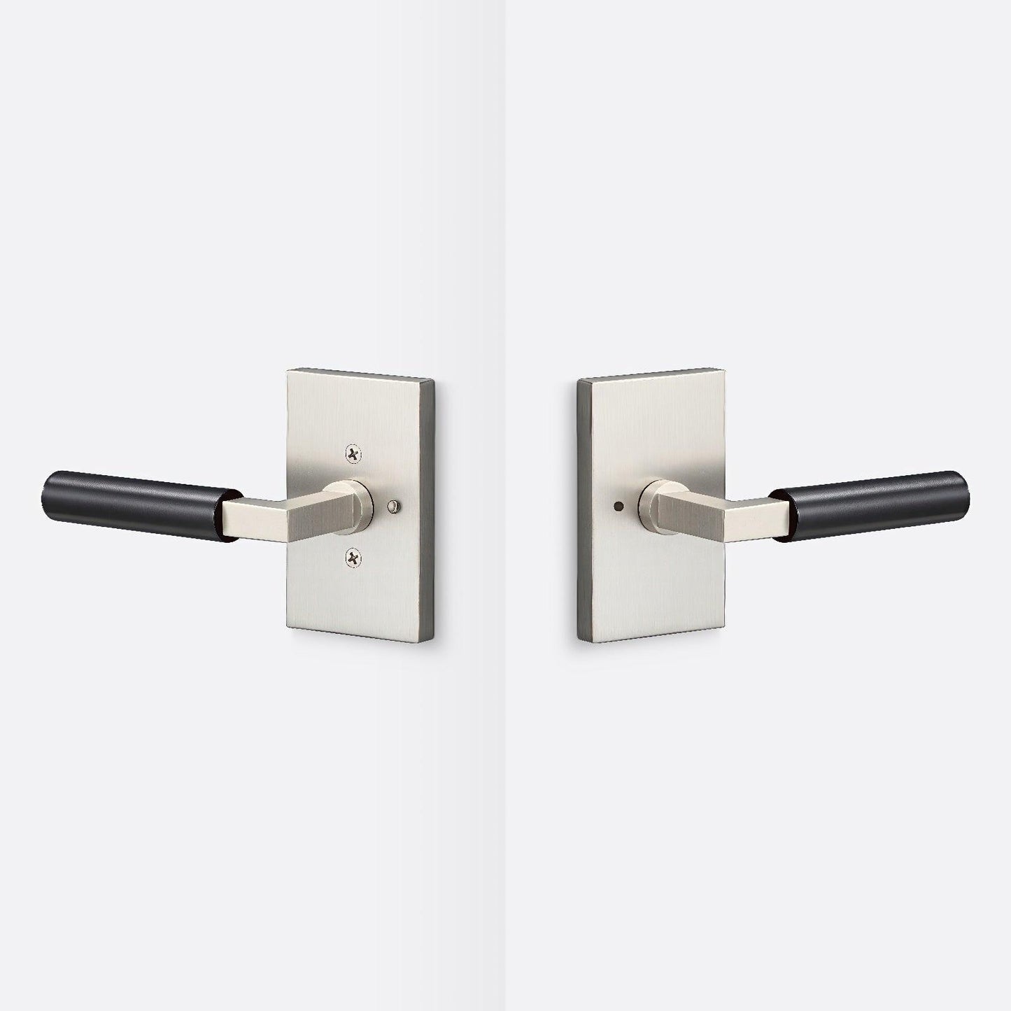 Sure-Loc LV102-GRIP-SM Smooth Grip Privacy Door Lever with Levanto Rosette