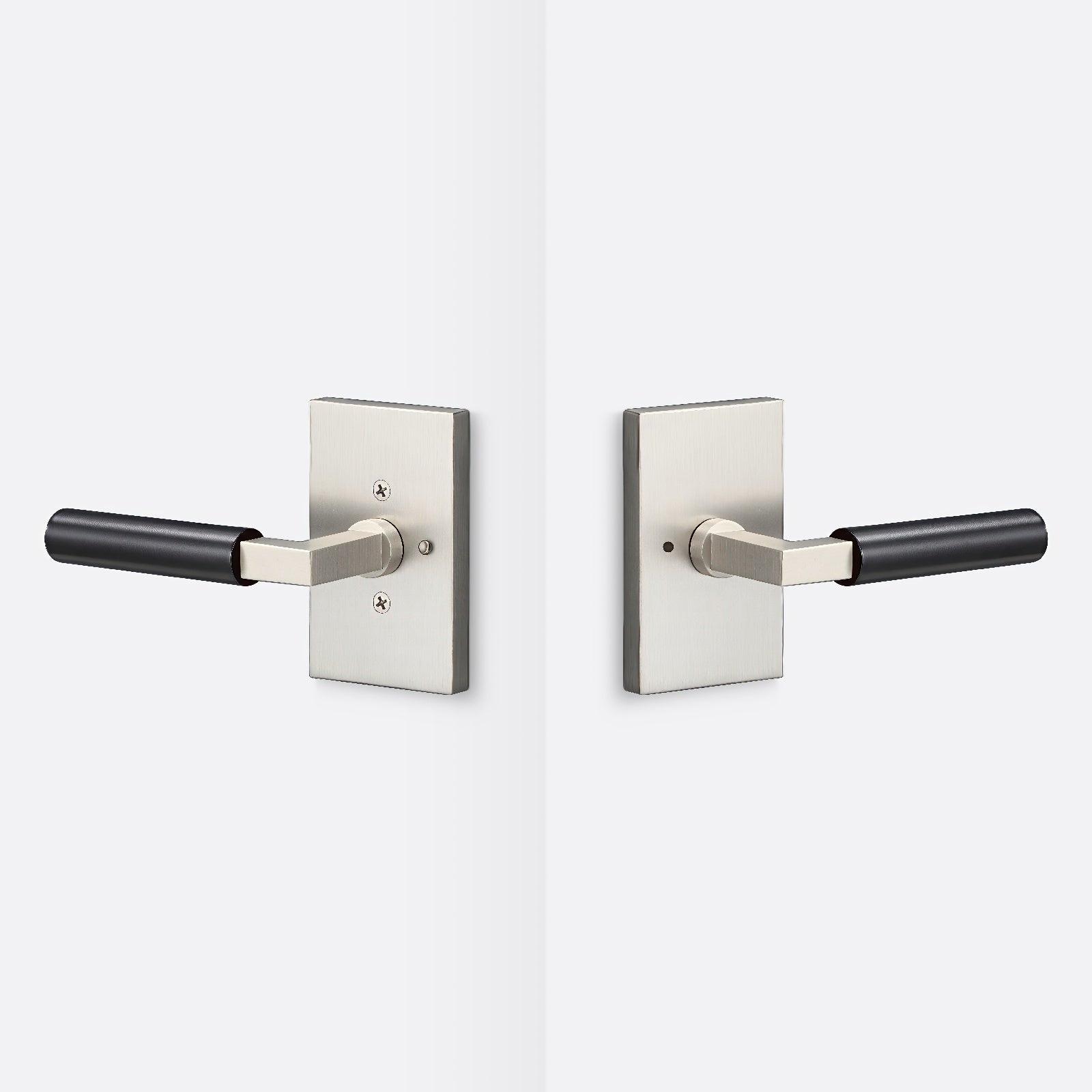 Sure-Loc LV102-GRIP-SM Smooth Grip Privacy Door Lever with Levanto Rosette