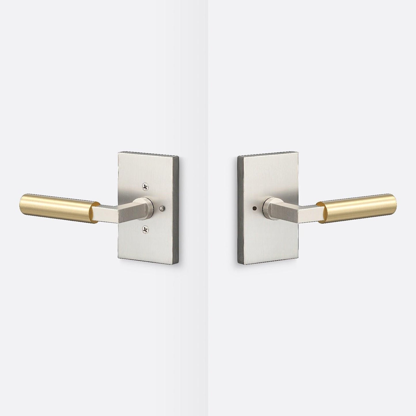 Sure-Loc LV102-GRIP-SM Smooth Grip Privacy Door Lever with Levanto Rosette