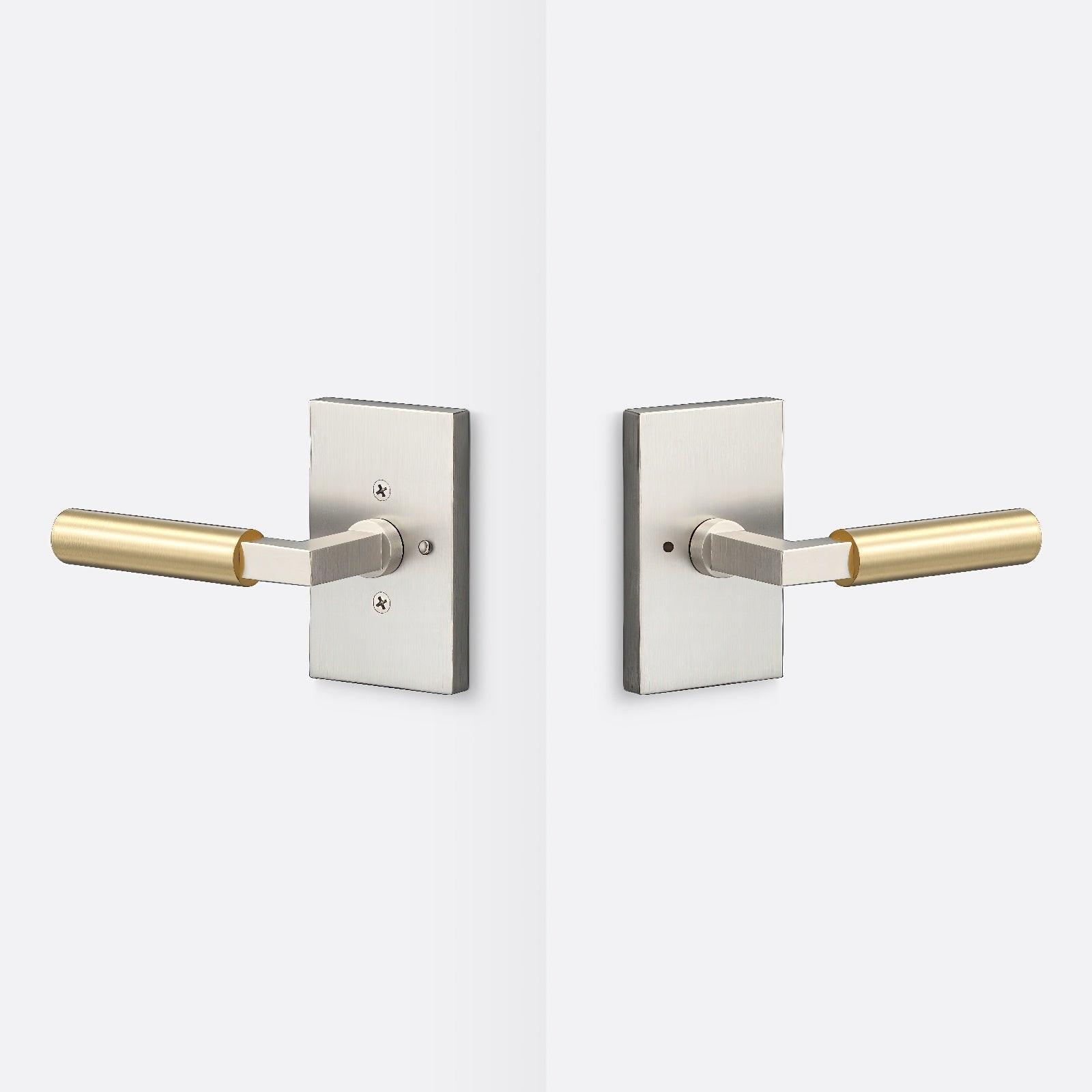 Sure-Loc LV102-GRIP-SM Smooth Grip Privacy Door Lever with Levanto Rosette