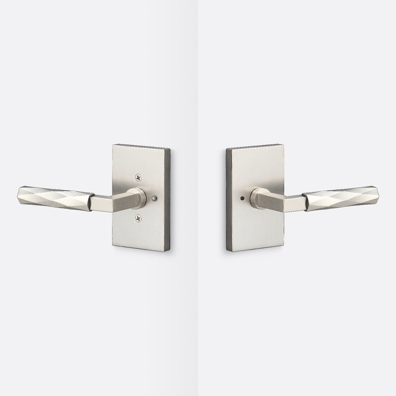 Sure-Loc LV102-GRIP-VT Vertex Grip Privacy Door Lever with Levanto Rosette.