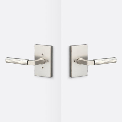 Sure-Loc LV102-GRIP-VT Vertex Grip Privacy Door Lever with Levanto Rosette.